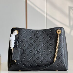 Louis Vuitton Black Monogram Canvas Surene MM Bag 36cm Black