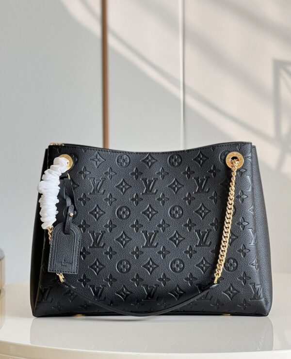 Louis Vuitton Black Monogram Canvas Surene MM Bag 36cm Black