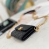 Chanel Flap Bag Mini Gold 12cm Black - Image 7