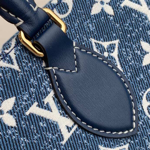 Louis Vuitton Onthego MM Tote Navy Blue 32cm - Image 8