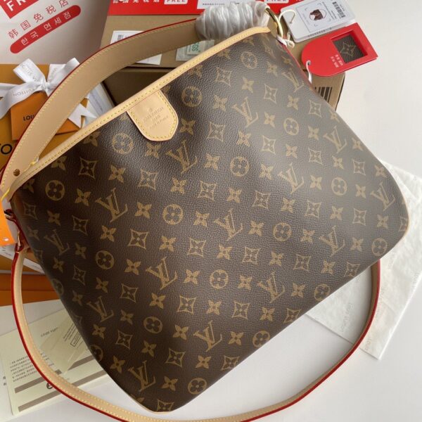 Louis Vuitton Delightful PM Monogram Canvas Natural For Women, Women’s Handbags, Shoulder Bags 33cm LV M40352 - Image 3