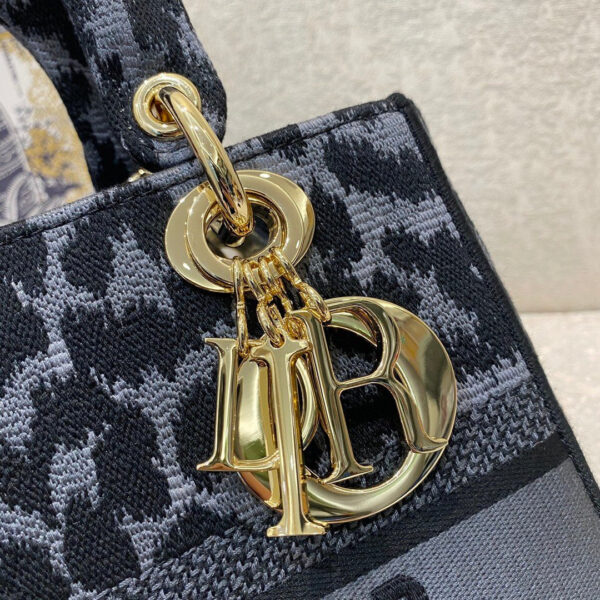 Christian Dior Medium Lady D-Lite Bag 24cm Leopard - Image 9
