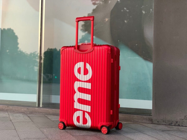 Louis Vuitton x Supreme Rolling Vali In Red 20 Inch