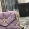 Saint Laurent Puffer Small Chain Bag In Denim 35cm - Image 5