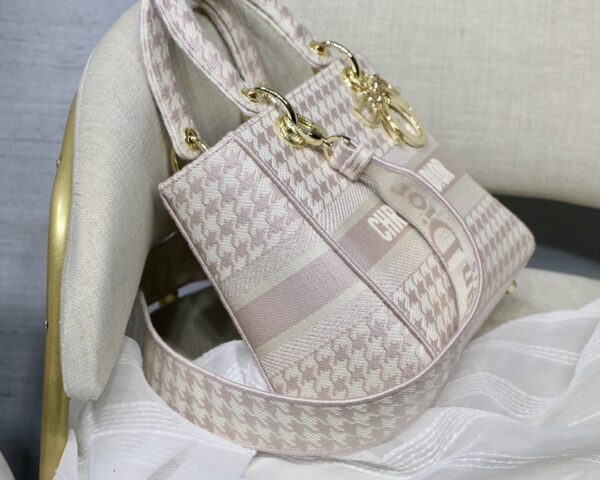 Christian Dior Medium Lady D-Lite Bag 24cm Pink - Image 9