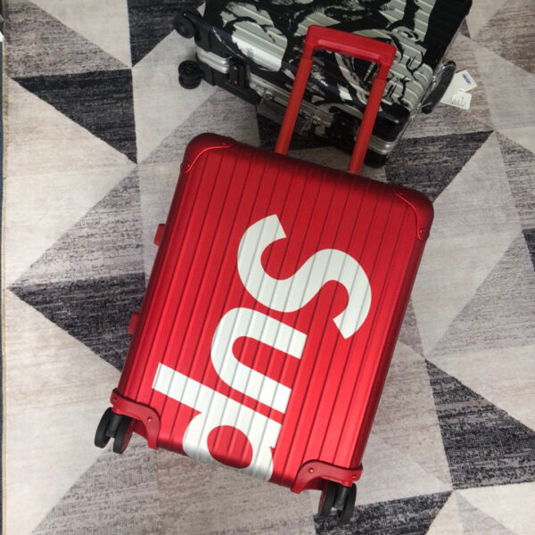 Louis Vuitton x Supreme Rolling Vali In Red 20 Inch - Image 10