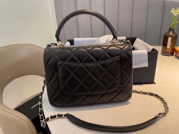 Chanel Classic Flap Bag Gold Hardware 25cm Black - Image 8