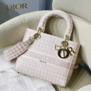 Christian Dior Medium Lady D-Lite Bag 24cm Black